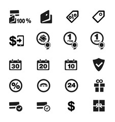 Set of service icons