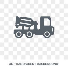 Concrete icon. Trendy flat vector Concrete icon on transparent background from Construction collection. High quality filled Concrete symbol use for web and mobile