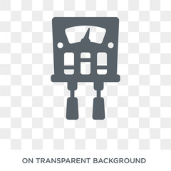 Circuit Breaker icon. Trendy flat vector Circuit Breaker icon on transparent background from Construction collection. High quality filled Circuit Breaker symbol use for web and mobile