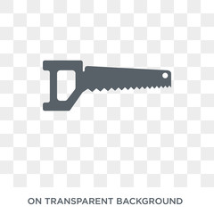blade saw icon. Trendy flat vector blade saw icon on transparent background from Construction collection. High quality filled blade saw symbol use for web and mobile