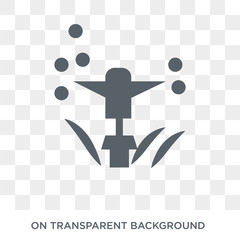 Sprinkler icon. Sprinkler design concept from Agriculture, Farming and Gardening collection. Simple element vector illustration on transparent background.