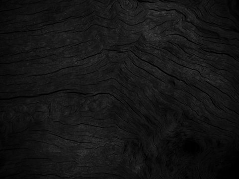 Close up natural wooden crack of old black wood use for background backdrop and texture.Image