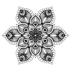 Mandalas for coloring  book. Decorative round ornaments. Unusual flower shape. Oriental vector, Anti-stress therapy patterns. Weave design elements. Yoga logos Vector.