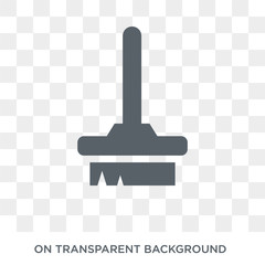 Sweep icon. Trendy flat vector Sweep icon on transparent background from Cleaning collection. High quality filled Sweep symbol use for web and mobile