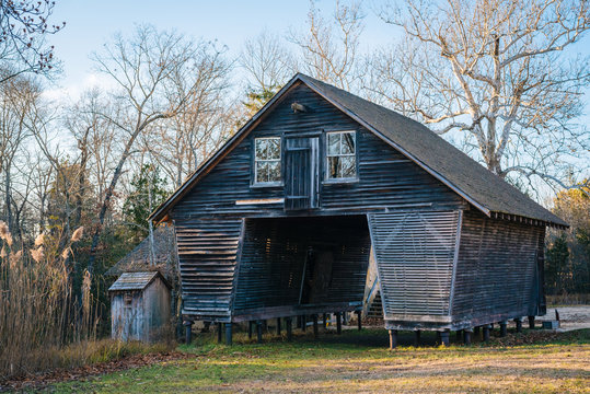 Barn At Batsto Village, In Wharton State Forest, New Jersey