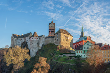 panorama of the castle Loket