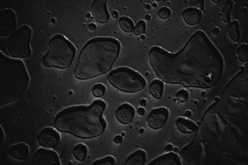 Abstract water drops on a white background.