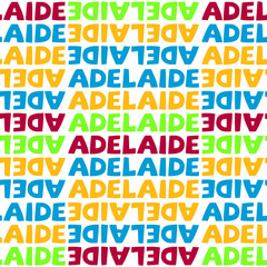 Adelaide, Australia seamless pattern