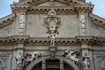Obraz premium Close up of beautiful San Moise church in Venice, Italy.