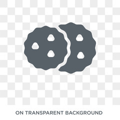 Cookie icon. Cookie design concept from Christmas collection. Simple element vector illustration on transparent background.