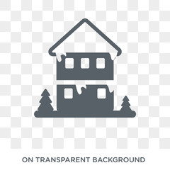 christmas Cabin icon. christmas Cabin design concept from Christmas collection. Simple element vector illustration on transparent background.