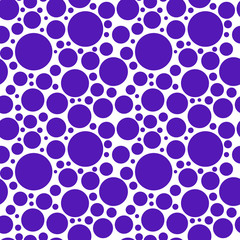 Seamless abstract background with dots, circles. Infinity dotted geometric pattern. Vector illustration.  