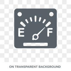 car petrol gauge icon. car petrol gauge design concept from Car parts collection. Simple element vector illustration on transparent background.