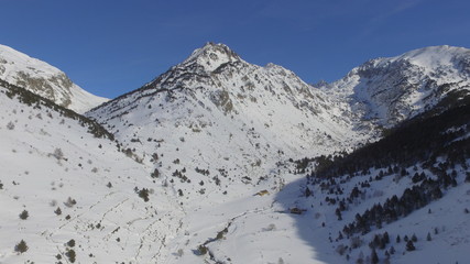 VISTA PANORAMICA VALL INCLES ANDORRA NEVADO