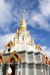 Fototapeta premium Wat Santikhiri Temple in Mae Salong, Chiang Rai, Thailand