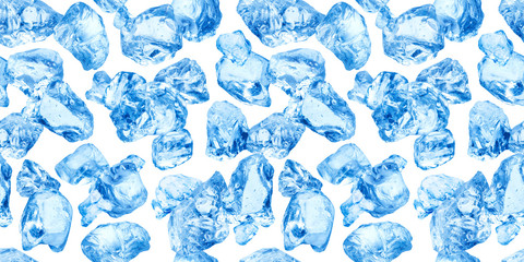 Seamless pattern of natural ice