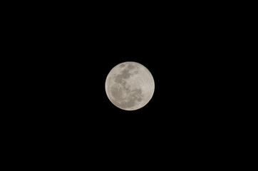 Fototapeta premium full moon on black background