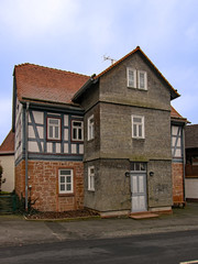 Die alte Schule in Wolf, Wetterau, Hessen, Deutschland
