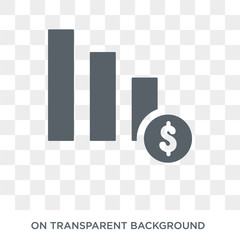 Profits icon. Trendy flat vector Profits icon on transparent background from business   collection. High quality filled Profits symbol use for web and mobile