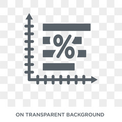 Nominal interest rate icon. Trendy flat vector Nominal interest rate icon on transparent background from Business  collection. High quality filled Nominal interest rate symbol use for web and mobile