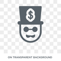 Monopoly icon. Trendy flat vector Monopoly icon on transparent background from Business  collection. High quality filled Monopoly symbol use for web and mobile