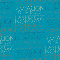 Hammerfest, Norway seamless pattern