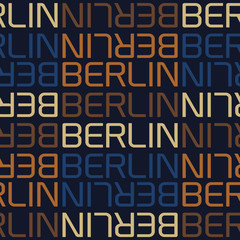 berlin, germany seamless pattern