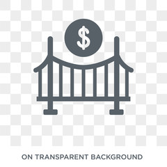 Bridging loan icon. Bridging loan design concept from Bridging loan collection. Simple element vector illustration on transparent background.