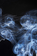 abstraction smoke and black background