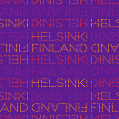 Helsinki, Finland seamless pattern