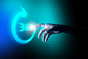 mano, dito, toccare, luce, informatica, tecnologia,