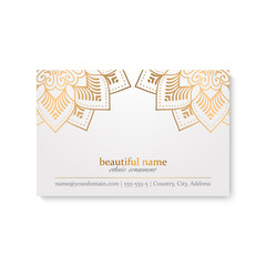 Business Card. Vintage decorative elements