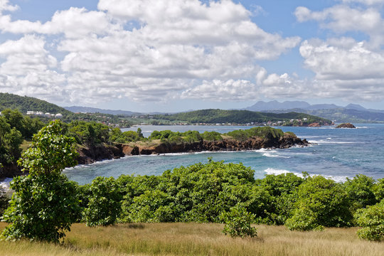 Coastline in Tartane, Caravelle peninsula - Martinique FWI