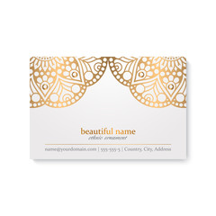 Business Card. Vintage decorative elements