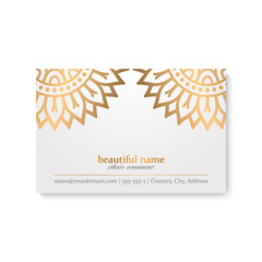 Business Card. Vintage decorative elements