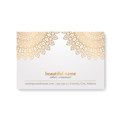 Business Card. Vintage decorative elements
