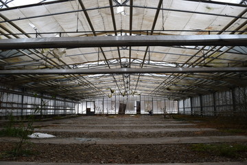 verlassenes Gewächshaus