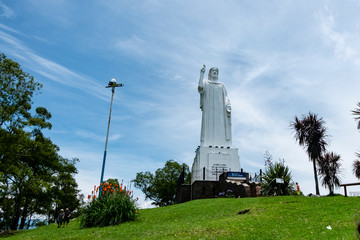Obraz premium San Miguel de Tucumán / Tucumán / Argentyna - 12.28.18: Błogosławieństwo Chrystusa.