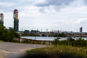 summer cloudy sky over the sea