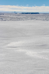 Desert outside Holbrook Arizona after snow storm