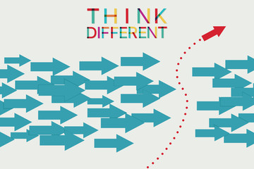 Think different concept