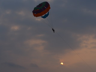Paragliding goa beach