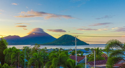 ternate island landscape Indonesia