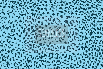 Leopard seamless pattern. Blue Animal print. Vector background. animal skin, tiger stripes, abstract pattern, line background, fabricvector illustration. Poster, banner. artwork, monochrom.