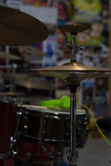 Fototapeta na wymiar drums at rehearsal
