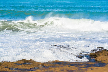 Waves of surf on the sea