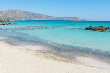 Elafonisi beach in Crete