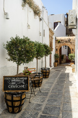 Restaurant - Lindos, Rhodos, Greece