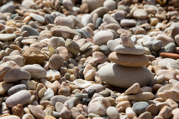 stones on the background of stones background