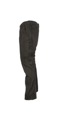 tactical black pants in front of white background